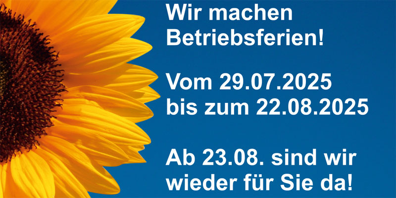Betriebsferien